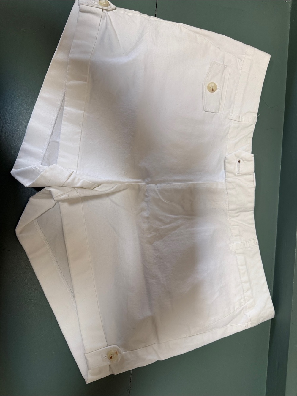Banana Republic White Cotton Shorts